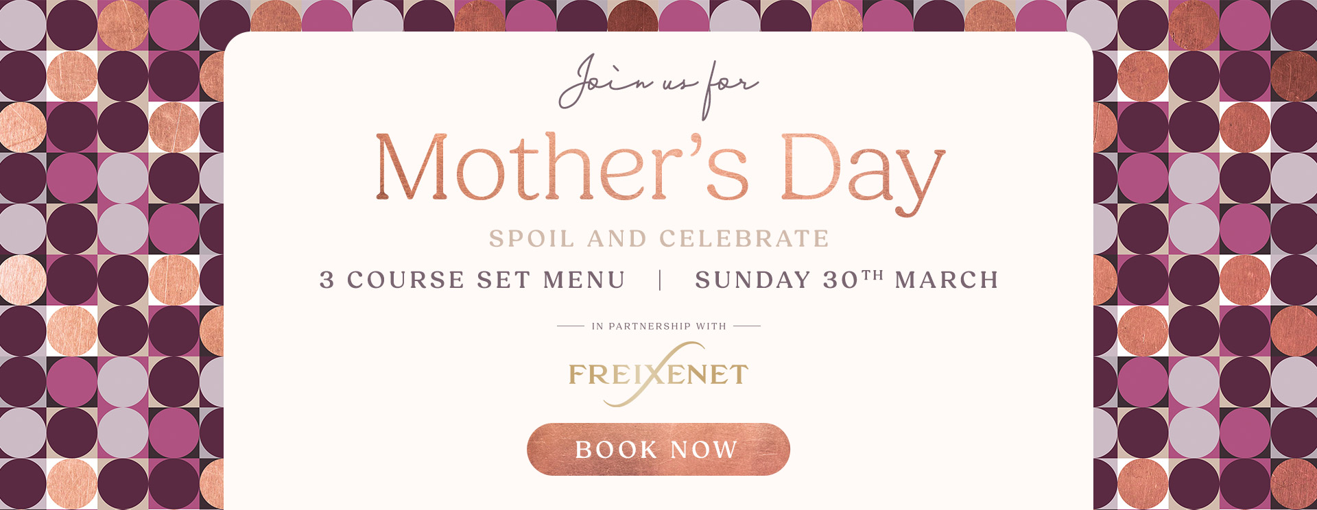 Mother’s Day menu/meal in Woking